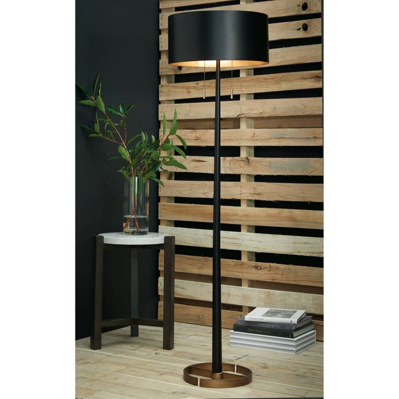 Amadell Metal Floor Lamp Black/Gold - Signature Design by Ashley, 2 of 5