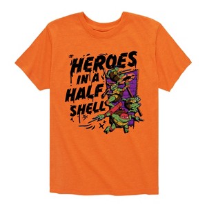 Boys' - Teenage Mutant Ninja Turtles Mutant Mayhem - Heroes In A Half Shell Short Sleeve Graphic T-Shirt - 1 of 4