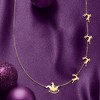 Ross-Simons 14kt Yellow Gold Santa's Sleigh Station Necklace - 4 of 4