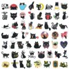 Wrapables Waterproof Vinyl Stickers for Water Bottles, Laptop, Phones, Skateboards, Decals for Teens, 100pcs, Black Cats - 3 of 4