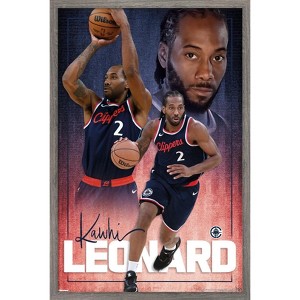 Trends International NBA Los Angeles Clippers - Kawhi Leonard 25 Framed Wall Poster Prints - 1 of 4