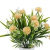 Unique Bargains Artificial Plants Carnation Flower Pot Plastic 3.74"x3.74"x12.6" 1 Pc - 4 of 4