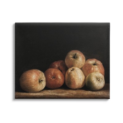 Stupell Industries Classic Apple Vintage Still Life Canvas Wall Art