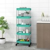 CLIHOME 5-Tier Kitchen Trolley with Removable Baskets, Versatile Organizer, Durable Iron and ABS Material - 2 of 4
