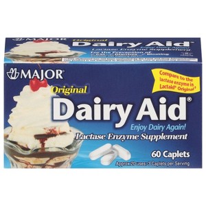 Major Original Dairy Aid 60 Caplets - 1 of 4