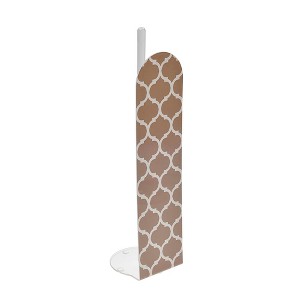 Evideco French Home Goods Elegant Freestanding Toilet Roll Holder, Reserve Up to 4 Rolls - Stylish Printed Design, Perfect for Modern Bathrooms - 1 of 4