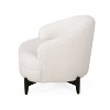Christopher Knight Home Sydmor Boucle Upholstered Club Chair White/Black - 3 of 4