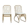 MOEPISY Set of 2 Outdoor PE Wicker Dining Chairs with Washable Cushion Natural - 2 of 4