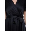 WEST K Women's Woven Georgia Faux-Wrap Dress with High-Low Hem and Tie Waist - 3 of 3