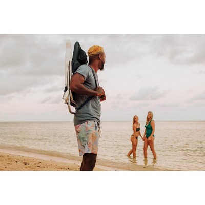 Monaco Reclining Beach Backpack Outdoor Chair Navy Blue