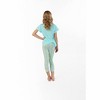 Sleep On It Girls Tropi-Cool 2-Piece Capri Legging Pajama Sleep Set - Turq, M(10/12) - 4 of 4