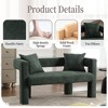 Living Room Loveseat: Modern Chenille, Comfy and Compact - 2 of 4