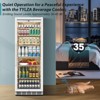 Tylza 24 in. W 14.8 cu. ft. Upright Merchandiser Display Refrigerator Glass Door Beverage Cooler in White - 2 of 4