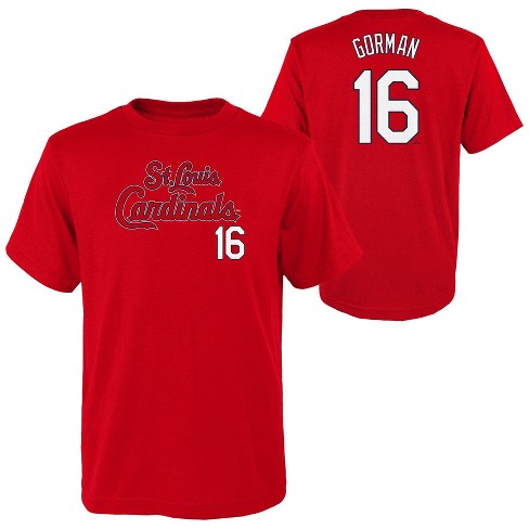 MLB St. Louis Cardinals Boys' Nolan Gorman T-Shirt - XS