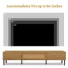 Boho TV Stand for TVs up to 80'',Modern Farmhouse Entertainment Center with Rattan Doors & Metal Legs, Media Console Cabinet with Storage,TV Cabinet - 4 of 4