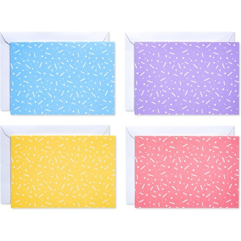 Creative Shapes Assorted Color Blank Index Cards 4x6