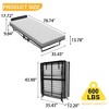 Bellemave Metal Folding Bed Frame with Foam Mattress of Pockets, Easy Storage and Movable with 4 Castors - 2 of 4