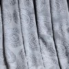 Ceasar Soft Plush Contemporary Embossed Collection All Season Throw 50"x60", Grey - 4 of 4