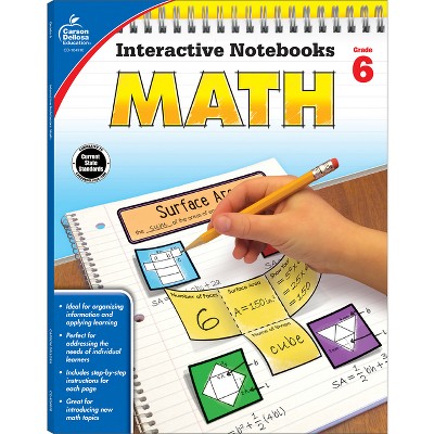 Math, Grade 6 - (Interactive Notebooks) by  Katie Kee Daughtrey (Paperback)
