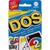 UNO and DOS Second Edition Card Game Bundle by Mattel, Includes Classic UNO and Updated DOS Card Games, Family Game Set - 2 of 4