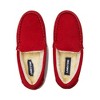 Kids Fuzzy Lined Suede Moccasin Slippers - 2 of 4
