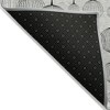 Graphite Gray And Silver Geometric Washable Indoor Outdoor Area Rug - 4 of 4