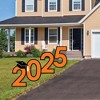 Big Dot of Happiness Orange 2025 Graduation Party Yard Signs - Outdoor Lawn Decorations - 2025 - 2 of 4