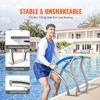 VEVOR Pool Handrail, 2 PCS 30x30 in Pool Railing, Stainless Steel with Base Plate for Indoor/Outdoor Pools,Swimming Pool Safety Railing, Silver - 4 of 4