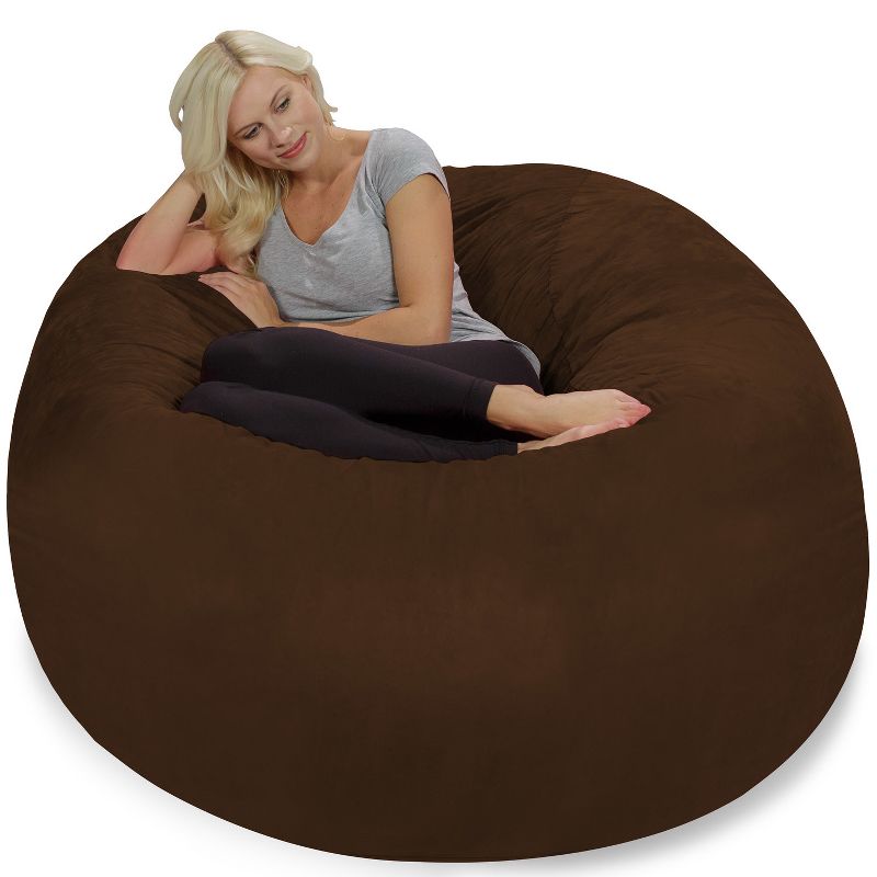 5' Large Bean Bag Chair with Memory Foam Filling and Washable Cover - Relax Sacks, 6 of 12