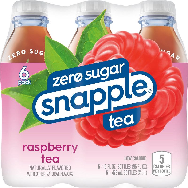 Snapple Zero Sugar Raspberry Tea - 6pk/16 fl oz Bottles, 3 of 11