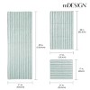 mDesign Cotton Spa Mat Rug for Bathroom, Varied Sizes, Set of 3 - Water Blue - 4 of 4