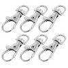 Unique Bargains Metal 37mm Trigger Swivel Lobster Snap Hook Clasps Findings 10 Pcs Silver Tone - 4 of 4