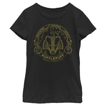 Girl's Harry Potter Hufflepuff House Crest T-shirt : Target