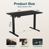 CAVINAS Height-Adjustable Office Desk, Ergonomic Standing Desk with T-Shaped Metal Bracket, Modern Computer Desk for Home Office/Gaming/Study - 4 of 4