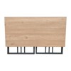 Leick Home 70001-WOGM Collapsible Slatted Mission Desk in White Oak/Gunmetal - 4 of 4
