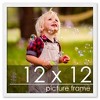 PosterPalooza | Square Classic Modern White Picture Frame - UV Acrylic, Foam Board Backing, Hanging Hardware - 2 of 4