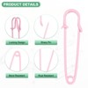 Unique Bargains Sewing Upholstery Spring Lock Blanket Bulk Large Safety Pins 30 Pcs - 2 of 4