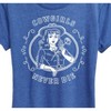 Women's - Instant Message - Cowgirls Never Die Short Sleeve Graphic T-Shirt - 2 of 4