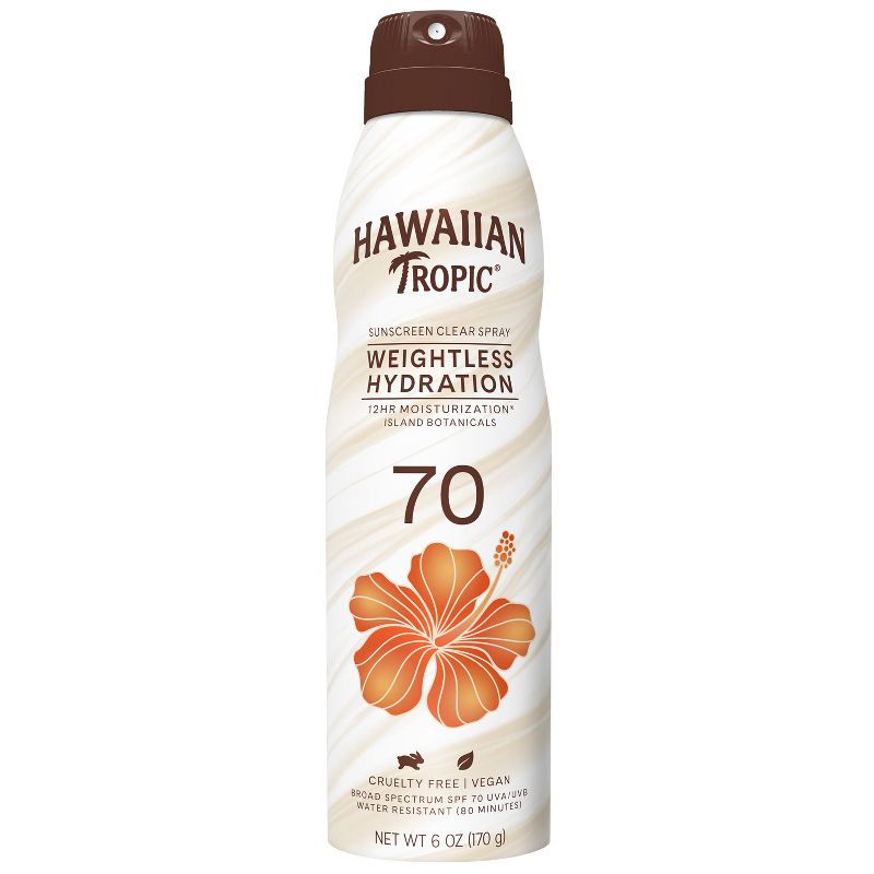 Hawaiian Tropic Silk Hydration Weightless Sunscreen C-Spray - 6oz, 1 of 13