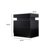 FONTOI Nightstand with 2 Drawers, Bedside Table Cabinet for Bedroom Living Room, Black, 13.7"*20.5"*19.3" - 3 of 4