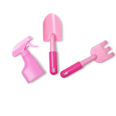 Pretty Petals Pink and Blue Gardening Tote Set with Tools
