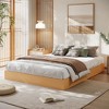 Minimalist Wood Platform Bed Frame Twin Size - No Box Spring Needed, Low Profile Full Floor Contact, Sturdy Slats, No Headboard - 2 of 4