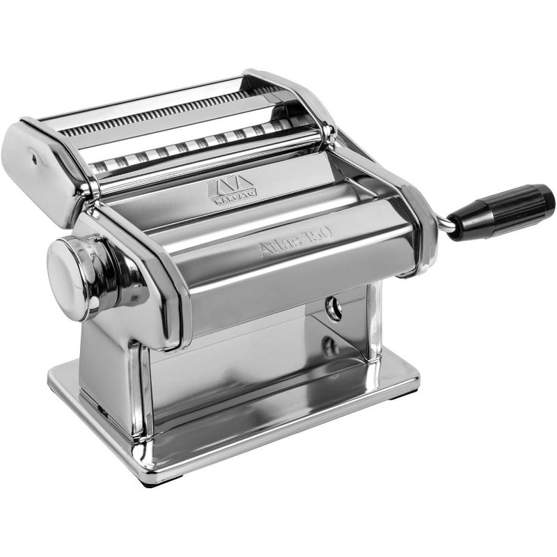 Marcato Atlas 150 Pasta Machine with Cutter and Hand Crank, Made in Italy, 1 of 5