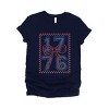 Simply Sage Market 1776 Checkered Coquette Short Sleeve Tee - 2 of 4