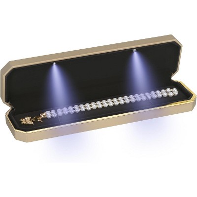 Jewelry Ring Holder Box with Keychain, Small Stud Necklace Storage Case