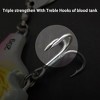 Metal vibrating fishing bait with rotating blades, ultra long cast freshwater saltwater false bait - 2 of 2