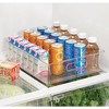mDesign Divided Storage Bin for Fridge or Pantry, Set of 6, Clear, Made in USA - 3 of 4