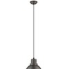 Chloe Lighting Ironclad Industrial-Style 1 Light Rubbed Bronze Ceiling Mini Pendant 8" Wide - 3 of 4