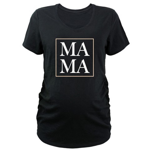 Women's Lost Gods Minimalist Mama Maternity T-shirt - Black - X Small ...