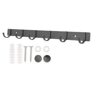 Unique Bargains Bathrooms Coat Rack Wall Hooks for Hanging Hat Rack Towel - 1 of 4